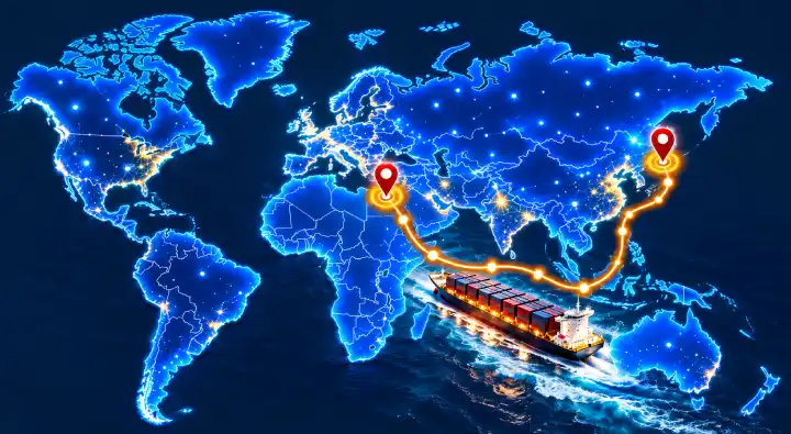 Shipment Route Map